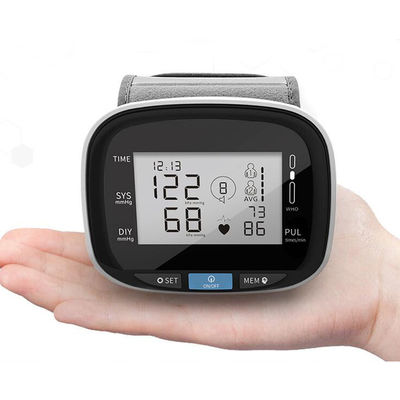 ISO13485 21.5cm Wrist Blood Pressure Monitor Oscillographic With Pulse Oximeter