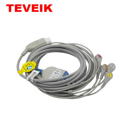 Mindray 5 Leads TPU EKG Cable Reusable IEC ECG Medical Cable