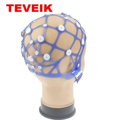 20 Electrode Channel EEG Hat Multi Size Reusable Silicone Without Electrode