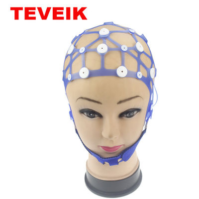 20 Electrode Channel EEG Hat Multi Size Reusable Silicone Without Electrode