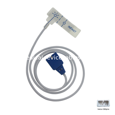 Adult Medaplast Disposable Spo2 Sensor 3ft Pvc For Datex Patient Monitor