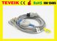 Teveik Medical Factory 5 leads Mindray Round 6pin TPU ECG Cable For Patient Monitor