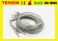 Schiller EKG Cables, 10 leadwires DB 15 pin, Din/snap/clip ekg electrodes