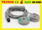 Goldway Patient Monitor 3 In 1 Fetal Transducer With Gray TPU Cable Round 6pin