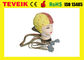 Reusable EEG Machine128 Leads Yellow EEG Skull Cap With Tin Electrode , CFDA Standard