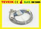 Teveik Manufacture of Medical Reusable Mindray 5 leads Round 12pin ECG Cable for Patient Monitor